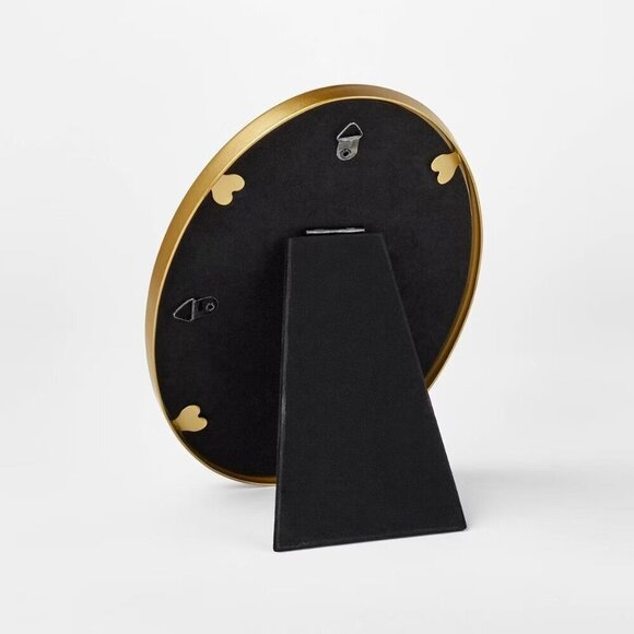 Threshold Studio McGee 6x8 Matted to 4x6 Twisted Metal Oval Picture Frame - Picture 4 of 8